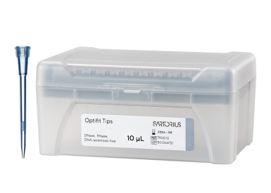 Наконечники для пипеточных дозаторов Sartorius, стерильные, с фильтром, удлинённые (0,1 - 10) мкл (46 мм), 10 × 96 шт/штатив