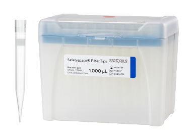 Наконечники для пипеточных дозаторов Sartorius, стерильные, с фильтром, SafetySpace стандартные (50-1000) мкл (78 мм), 10 × 96 шт/штатив