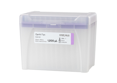 Наконечники для пипеточных дозаторов Sartorius, стерильные, без фильтра, Optifit удлинённые (50 - 1200) мкл (90 мм), 10 × 96 шт/штатив