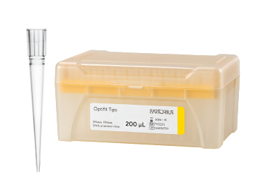 Наконечники для пипеточных дозаторов Sartorius, стерильные, без фильтра, Optifit стандартные (0,5-200) мкл (51 мм), 10 × 96 шт/штатив