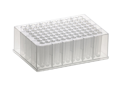 Планшеты 96-луночные BIOBLOCK™, ПП, объем лунки 1,2 мл, круглое сечение, U-образное дно, 4 шт/уп. (не для использования в медицинских целях)