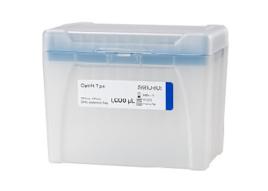 Наконечники для пипеточных дозаторов Sartorius нестерильные, без фильтра: Optifit стандартный (10-1000) мкл, 10 × 96 шт/штатив