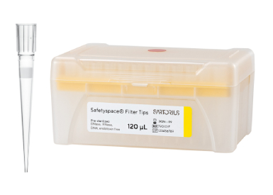 Наконечники для пипеточных дозаторов Sartorius, стерильные, с фильтром, SafetySpace стандартные (2-120) мкл (51 мм), 10 × 96 шт/штатив