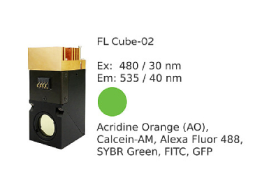 Флуоресцентный куб AO/GFP (Ex:480/30 нм; Em:535/40 нм)